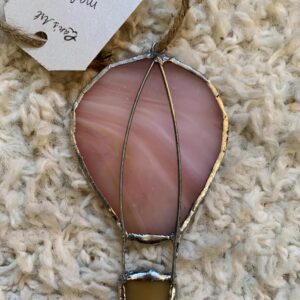 Pink Stained Glass Hot Air Balloon by ZanOrtonArt